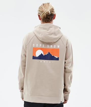 Dope Common Bluzy z Kapturem Mężczyźni Silhouette Sand