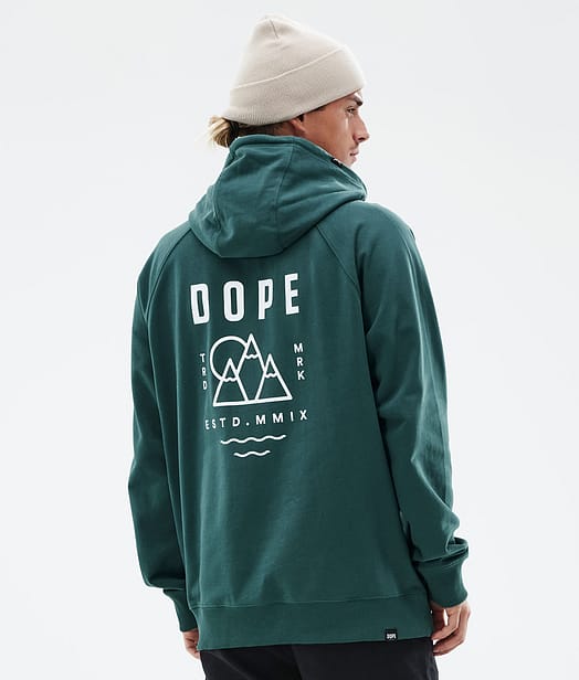 Dope Common Hoodie Men Summit Bottle Green