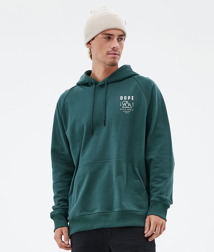 Dope Common Hoodie Herren Summit Bottle Green