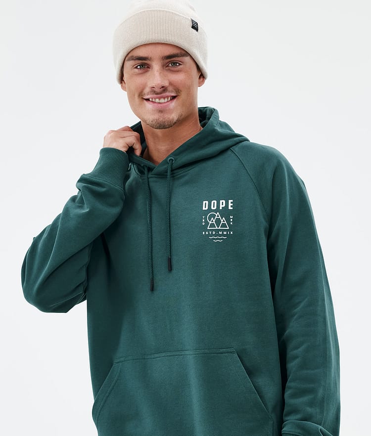 Dope Common Hoodie Herren Summit Bottle Green