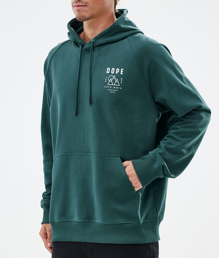 Dope Common Hoodie Herren Summit Bottle Green