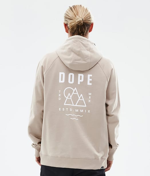 Dope Common Felpa con Cappuccio Uomo Sand