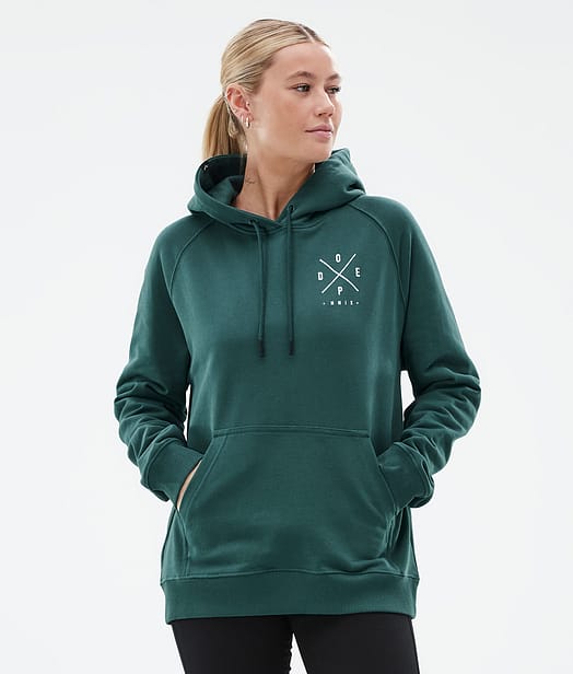 Dope Common W Sweat à capuche Femme Bottle Green