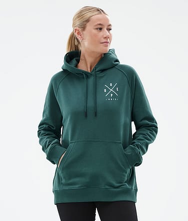 Dope Common W Hoodie Dames 2X-Up Bottle Green