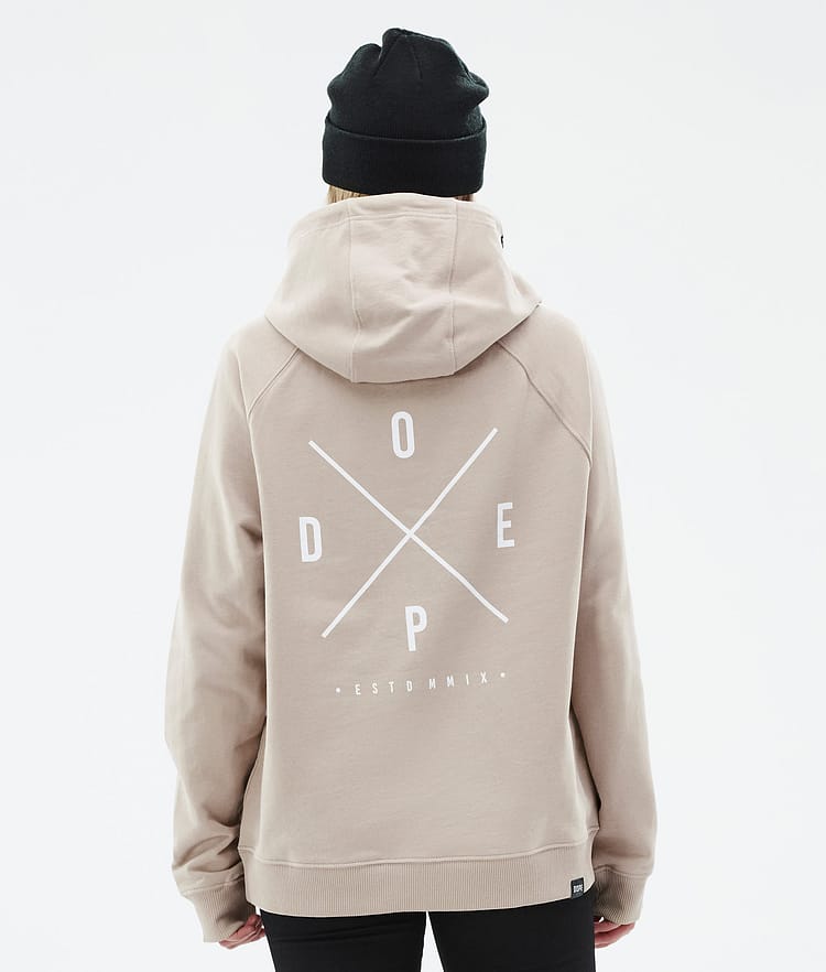 Dope Common W Hoodie Dame 2X-Up Sand