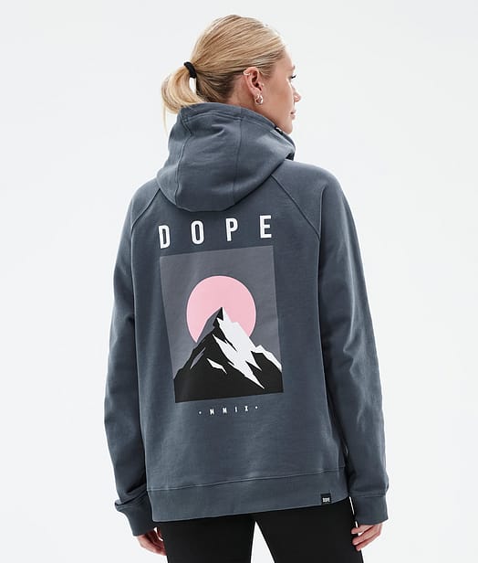 Dope Common W Sweat à capuche Femme Metal Blue