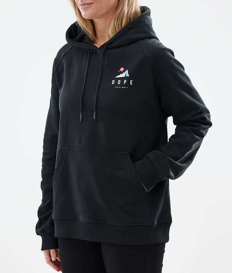 Dope Common W Felpa con Cappuccio Donna Ice Black, Immagine 6 di 7