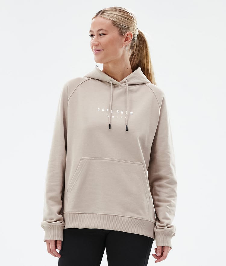 Dope Common W Sweat à capuche Femme Silhouette Sand