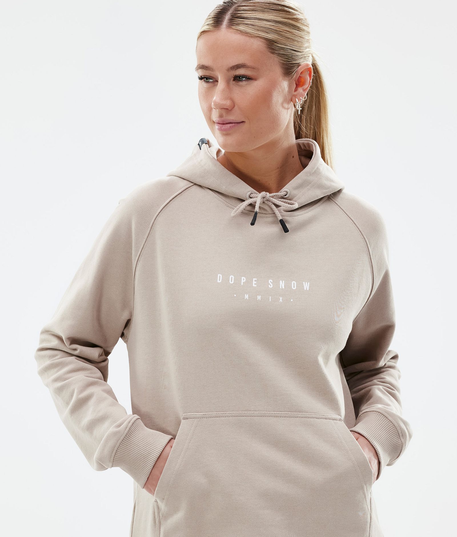 Dope Common W Hoodie Dames Silhouette Sand