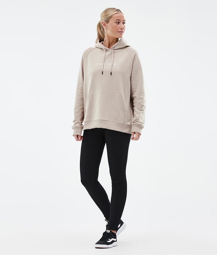 Dope Common W Hoodie Dames Silhouette Sand