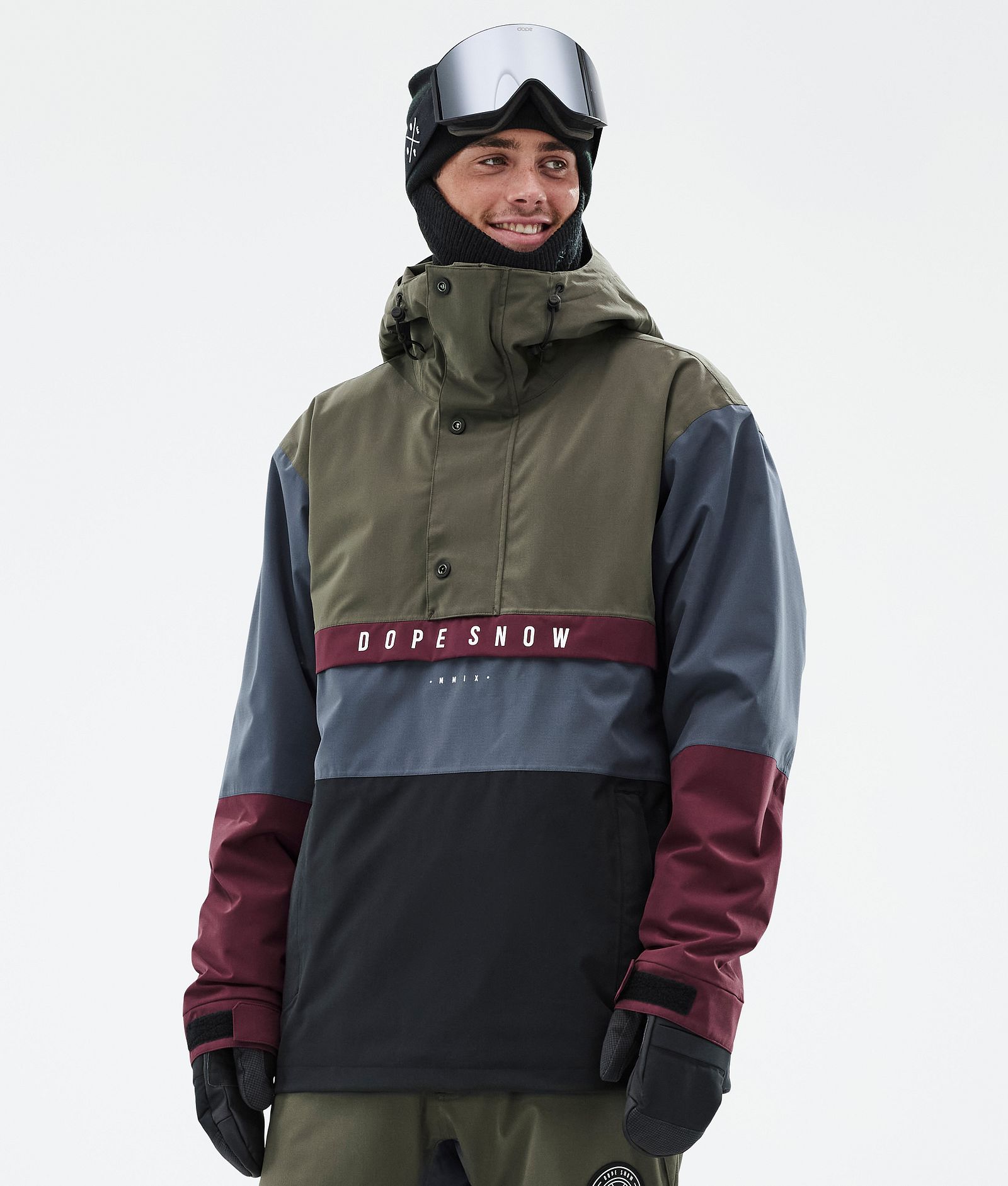 Dope Legacy Track Veste de Ski Homme OIive Green/Burgundy/Metal Blue/Black, Image 1 sur 8