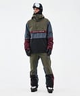 Dope Legacy Track Veste de Ski Homme OIive Green/Burgundy/Metal Blue/Black, Image 2 sur 8