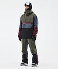 Dope Legacy Track Veste Snowboard Homme Olive Green/Burgundy/Metal Blue/Black, Image 2 sur 8