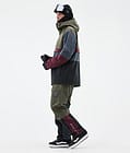 Dope Legacy Track Giacca Snowboard Uomo Olive Green/Burgundy/Metal Blue/Black, Immagine 3 di 8