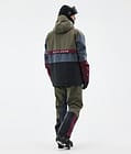 Dope Legacy Track Veste de Ski Homme OIive Green/Burgundy/Metal Blue/Black, Image 4 sur 8