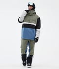 Dope Legacy Track Snowboard Jacket Men Greenish/Light Grey/Black/Blue Steel Renewed, Image 2 of 8