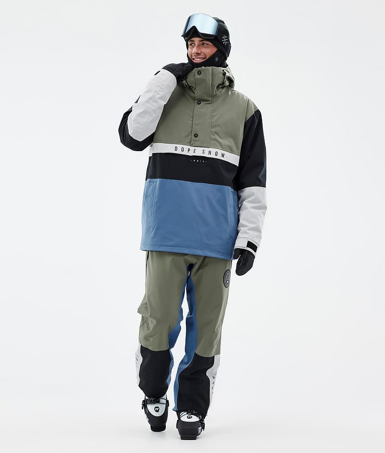 Dope Legacy Track Veste de Ski Homme Greenish/Light Grey/Black/Blue Steel, Image 3 sur 8