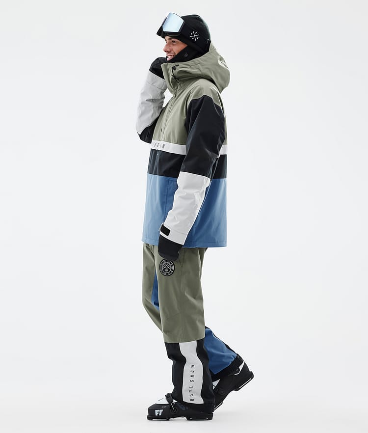 Dope Legacy Track Ski jas Heren Greenish/Light Grey/Black/Blue Steel, Afbeelding 3 van 8