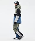 Dope Legacy Track Snowboard Jacket Men Greenish/Light Grey/Black/Blue Steel Renewed, Image 3 of 8