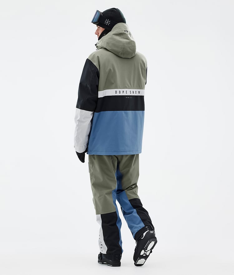 Dope Legacy Track Veste de Ski Homme Greenish/Light Grey/Black/Blue Steel, Image 5 sur 8