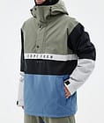 Dope Legacy Track Snowboard Jacket Men Greenish/Light Grey/Black/Blue Steel, Image 7 of 8