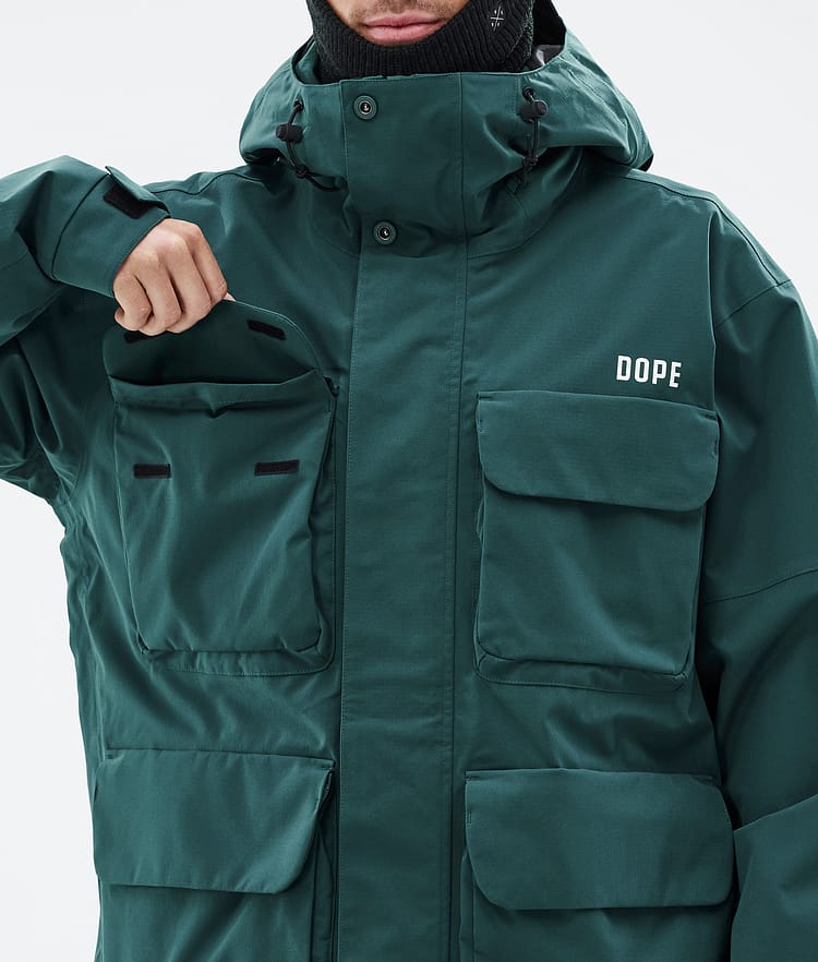 Dope Legacy Track Chaqueta Esquí Hombre Greenish/Light Grey/Black/Blue  Steel - Verde