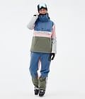 Dope Legacy Track W Ski jas Dames Blue Steel/Light Grey/Soft Pink/Greenish