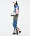 Dope Legacy Track W Snowboardjacke Damen Blue Steel/Light Grey/Soft Pink/Greenish