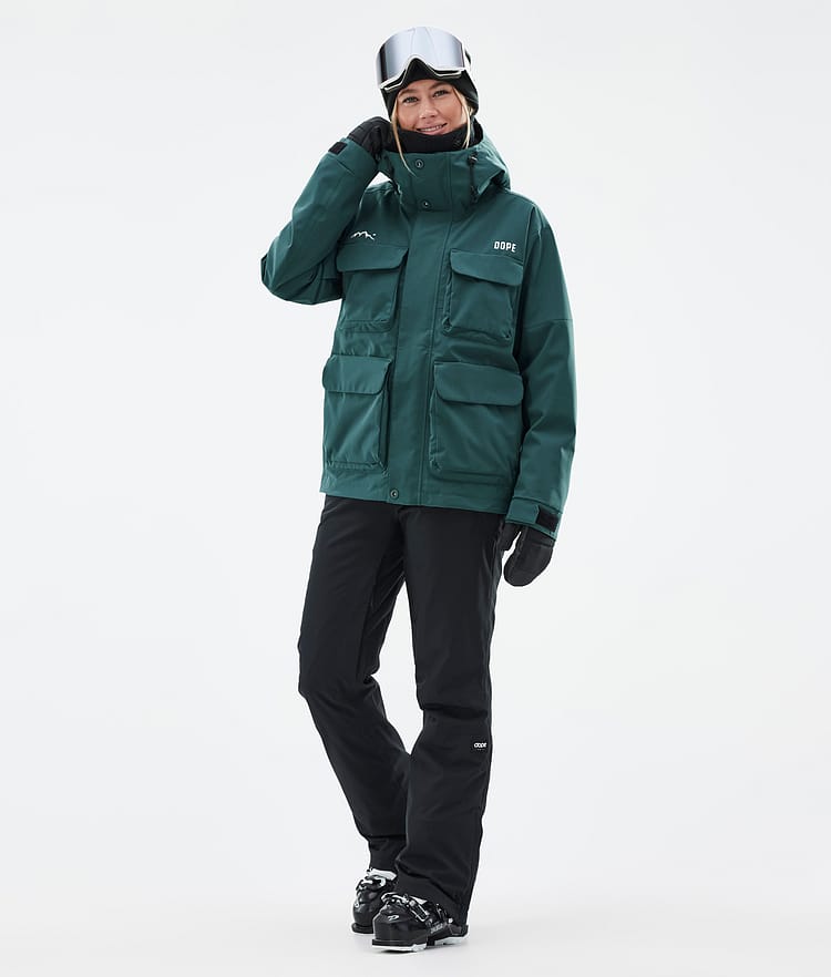 Dope Zenith W Ski jas Dames Bottle Green, Afbeelding 2 van 10