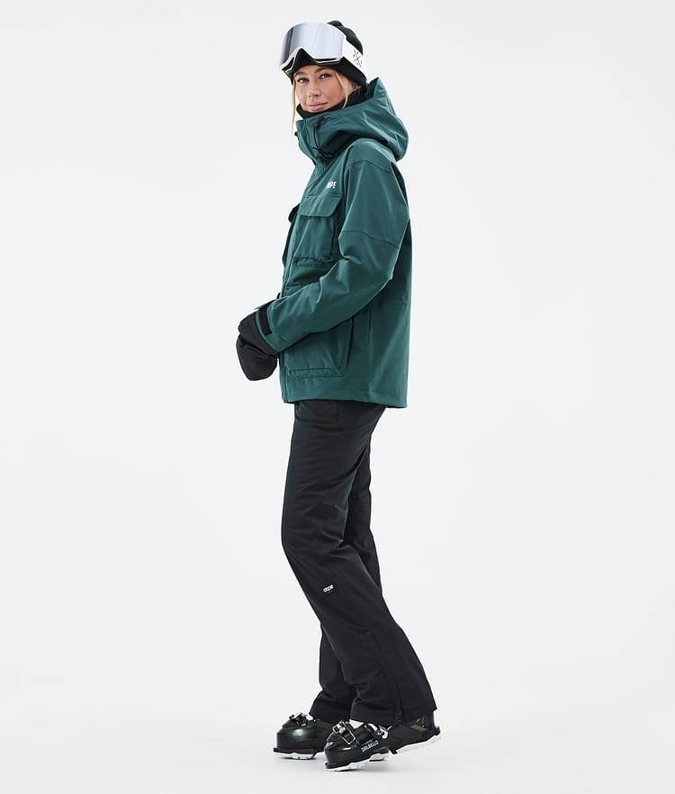 Dope Zenith W Ski jas Dames Bottle Green, Afbeelding 3 van 10