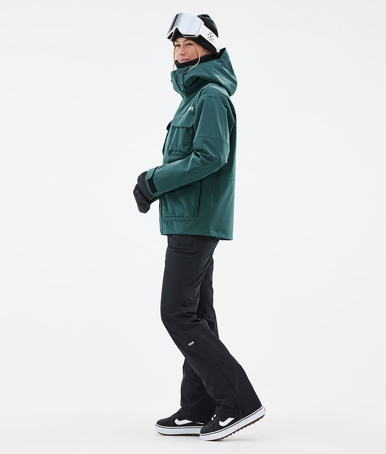 Dope Zenith W Snowboard jas Dames Bottle Green, Afbeelding 3 van 10