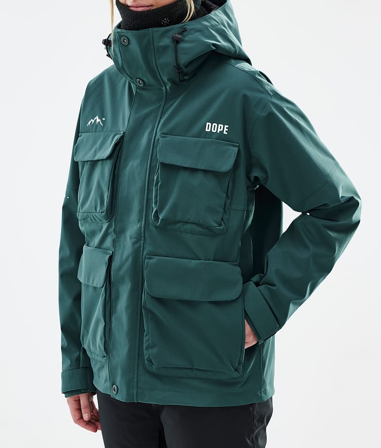 Dope Zenith W Ski jas Dames Bottle Green, Afbeelding 7 van 10