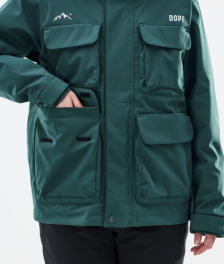 Dope Zenith W Snowboard jas Dames Bottle Green, Afbeelding 8 van 10