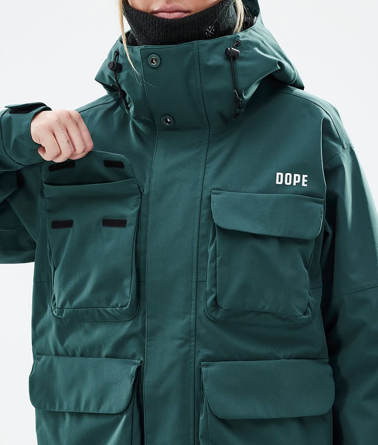 Dope Zenith W Ski jas Dames Bottle Green, Afbeelding 9 van 10
