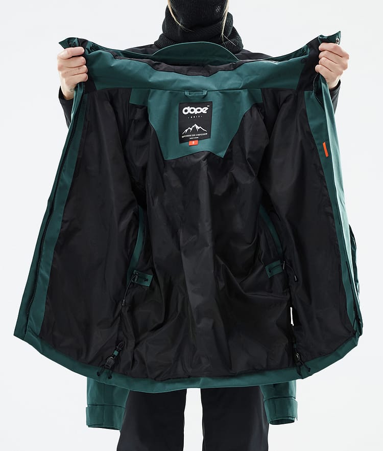 Dope Zenith W Snowboard jas Dames Bottle Green, Afbeelding 10 van 10