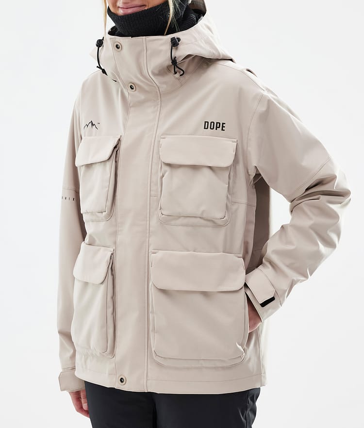 Dope Zenith W Veste de Ski Femme Sand, Image 8 sur 10