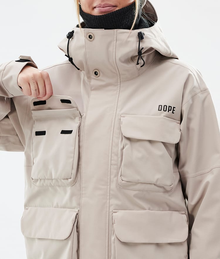 Dope Zenith W Veste de Ski Femme Sand, Image 9 sur 10