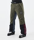 Dope Blizzard Track Pantalones Esquí Hombre OIive Green/Burgundy/Metal Blue/Black, Imagen 1 de 5