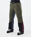 Dope Blizzard Track Skibroek Heren OIive Green/Burgundy/Metal Blue/Black