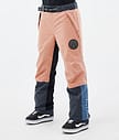 Dope Blizzard Track W Pantalon de Snowboard Femme Faded Peach/Blue Steel/Black/Metal Blue