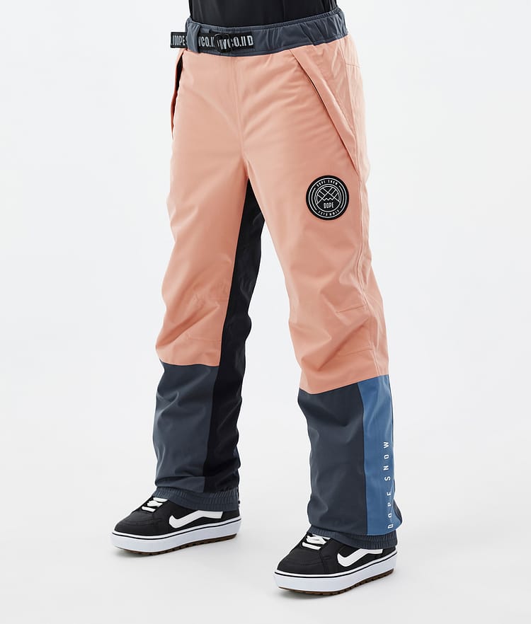 Dope Blizzard Track W Snowboard Broek Dames Faded Peach/Blue Steel/Black/Metal Blue, Afbeelding 1 van 5