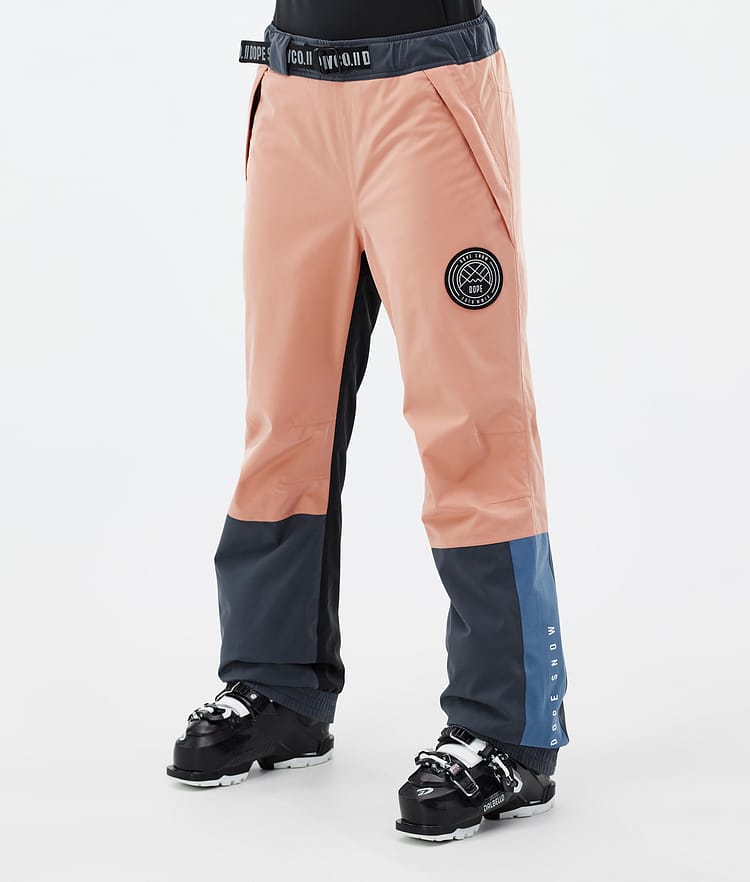 Dope Blizzard Track W Pantaloni Sci Donna Faded Peach/Blue Steel/Black/Metal Blue, Immagine 1 di 5