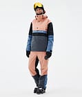 Dope Blizzard Track W Pantalon de Ski Femme Faded Peach/Blue Steel/Black/Metal Blue, Image 2 sur 5