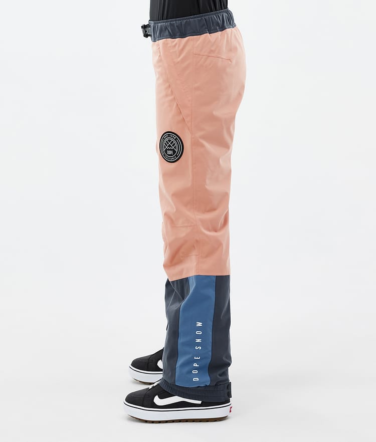 Dope Blizzard Track W Snowboard Broek Dames Faded Peach/Blue Steel/Black/Metal Blue, Afbeelding 3 van 5