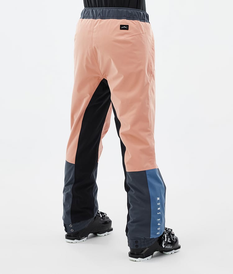 Dope Blizzard Track W Pantalon de Ski Femme Faded Peach/Blue Steel/Black/Metal Blue, Image 4 sur 5