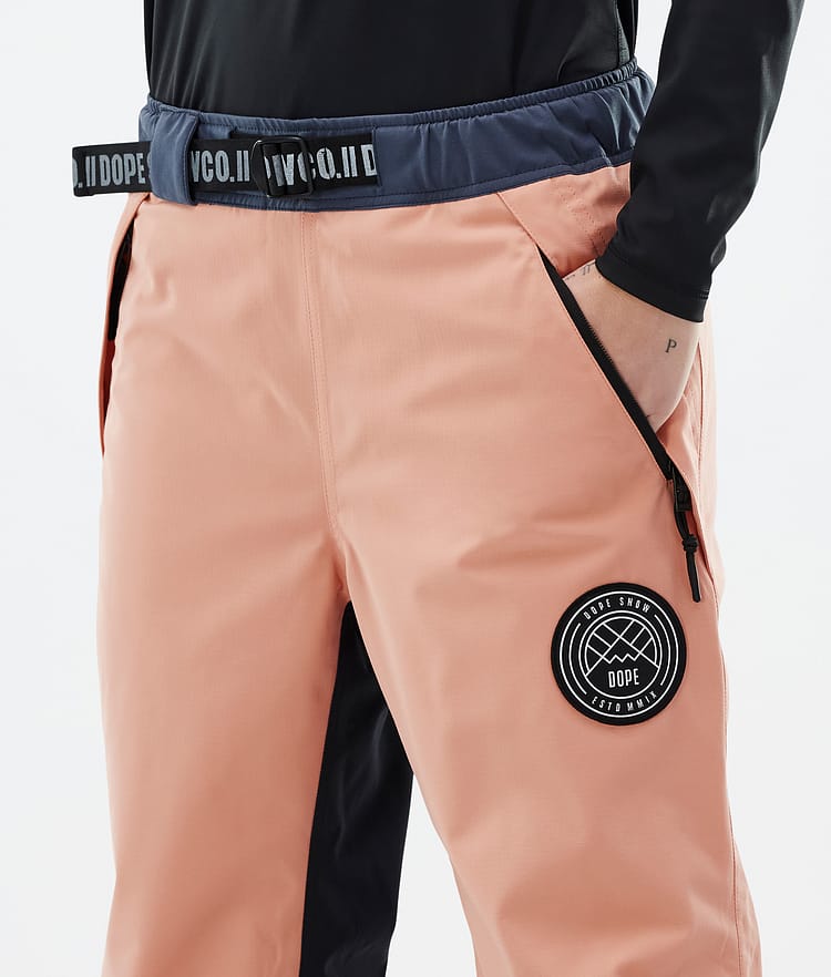 Dope Blizzard Track W Pantaloni Snowboard Donna Faded Peach/Blue Steel/Black/Metal Blue, Immagine 5 di 5