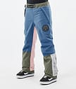 Dope Blizzard Track W Snowboard Broek Dames Blue Steel/Light Grey/Soft Pink/Greenish