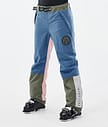 Dope Blizzard Track W Skibroek Dames Blue Steel/Light Grey/Soft Pink/Greenish