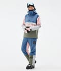 Dope Blizzard Track W Pantalones Esquí Mujer Blue Steel/Light Grey/Soft Pink/Greenish, Imagen 2 de 5