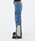 Dope Blizzard Track W Pantalon de Ski Femme Blue Steel/Light Grey/Soft Pink/Greenish, Image 3 sur 5